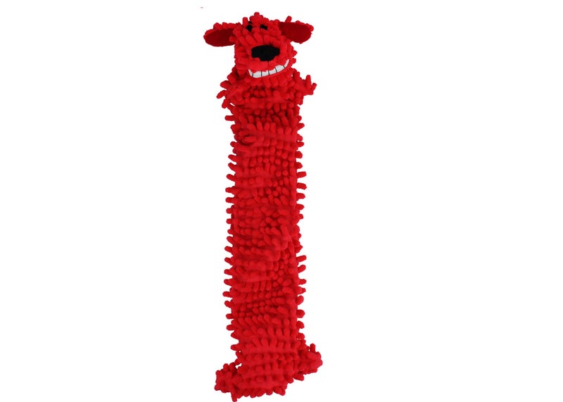 Multipet's 12-Inch Floppy Loofa Light Weight No Stuffing Dog Toys, Assorted Colors (Pack of 1) - Image 1